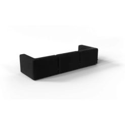 3-Sitzer Kombi -TASI- Farbe Coal - Stoff: Boucla