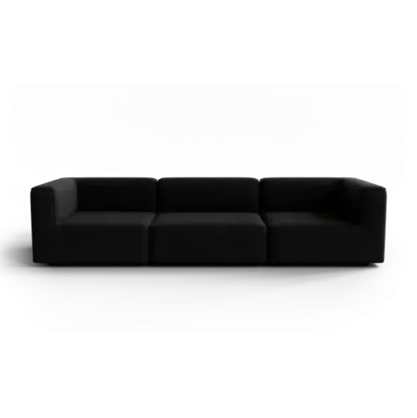 3-Sitzer Kombi -TASI- Farbe Coal - Stoff: Boucla