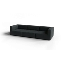 3-Sitzer Kombi -TASI- Farbe Coal - Stoff: kvadrat Melange Nap