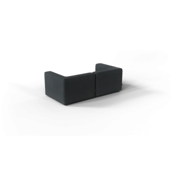 2-Sitzer Kombi -TASI- Farbe Coal - Stoff: kvadrat Melange Nap