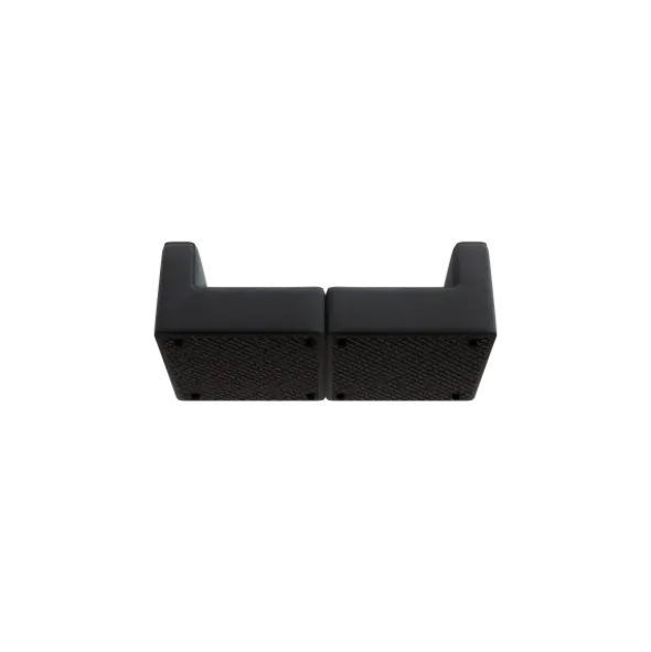 2-Sitzer Kombi -TASI- Farbe Coal - Stoff: kvadrat Melange Nap