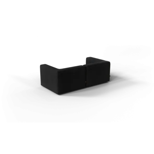 2-Sitzer Kombi -TASI- Farbe Coal - Stoff: Boucla