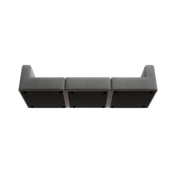3-Sitzer Kombi -TASI- Farbe Desert - Stoff: kvadrat Melange Nap