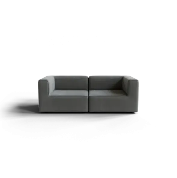 2-Sitzer Kombi -TASI- Farbe Desert - Stoff: kvadrat Melange Nap