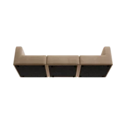 3-Sitzer Kombi -TASI- Farbe Shitake - Stoff: kvadrat Moss