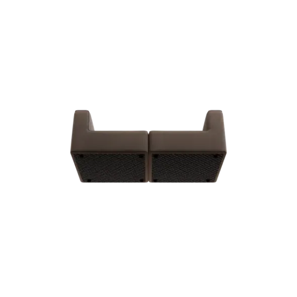 2-Sitzer Kombi -TASI- Farbe Shitake - Stoff: Boucla