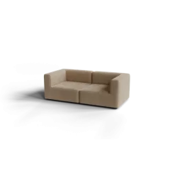 2-Sitzer Kombi -TASI- Farbe Shitake - Stoff: kvadrat Moss