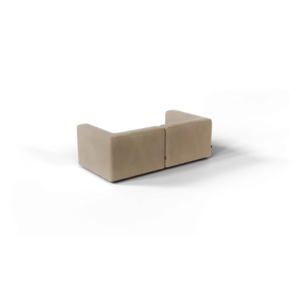 2-Sitzer Kombi -TASI- Farbe Shitake - Stoff: kvadrat Moss