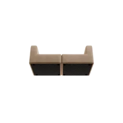 2-Sitzer Kombi -TASI- Farbe Shitake - Stoff: kvadrat Moss