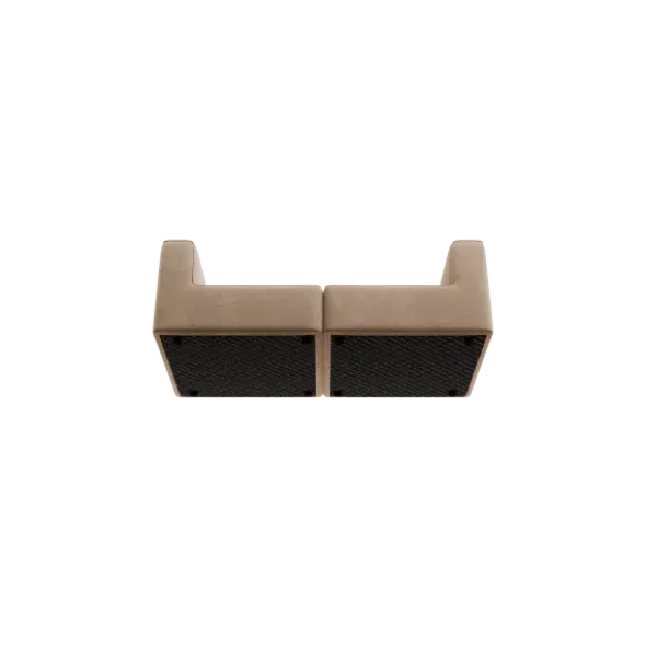2-Sitzer Kombi -TASI- Farbe Shitake - Stoff: kvadrat Moss