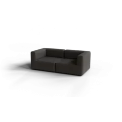 2-Sitzer Kombi -TASI- Farbe Taupe - Stoff: Boucla