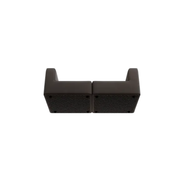 2-Sitzer Kombi -TASI- Farbe Taupe - Stoff: Boucla