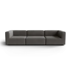 3-Sitzer Kombi -TASI- Farbe Zinc - Stoff: Pina