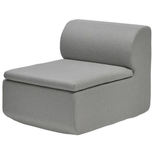1-Sitzer Modul -GROVA- Farbe Zinc