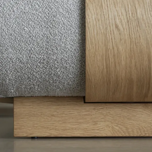 1-Sitzer Modul -MOCO- Farbe Shitake - Stoff: Boucla