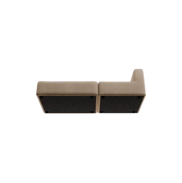 2-Sitzer Open End, links -TASI- Farbe Beige - Stoff: kvadrat Melange Nap