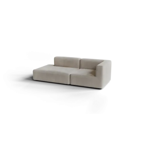 2-Sitzer Open End, links -TASI- Farbe Desert - Stoff: Pina