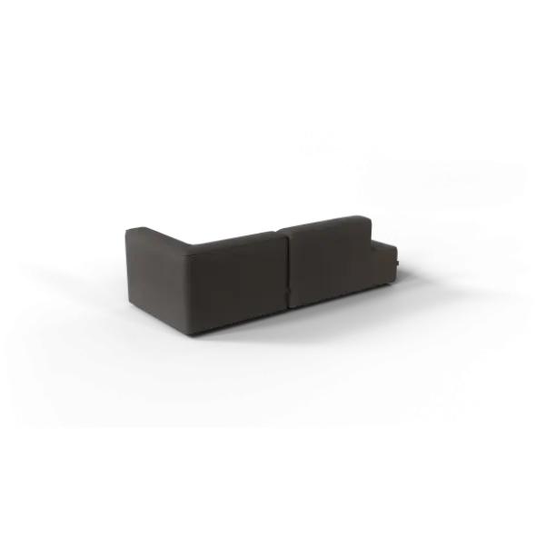 2-Sitzer Open End, links -TASI- Farbe Taupe - Stoff: Boucla