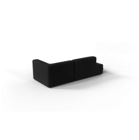 2-Sitzer Open End, links -TASI- Farbe Coal - Stoff: Boucla