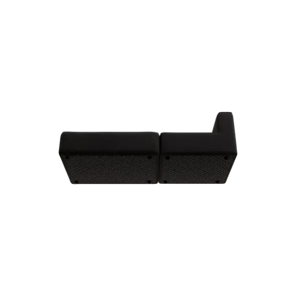 2-Sitzer Open End, links -TASI- Farbe Coal - Stoff: Boucla
