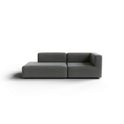 2-Sitzer Open End, links -TASI- Farbe Desert - Stoff: kvadrat Melange Nap