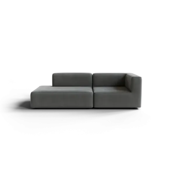 2-Sitzer Open End, links -TASI- Farbe Desert - Stoff: kvadrat Melange Nap