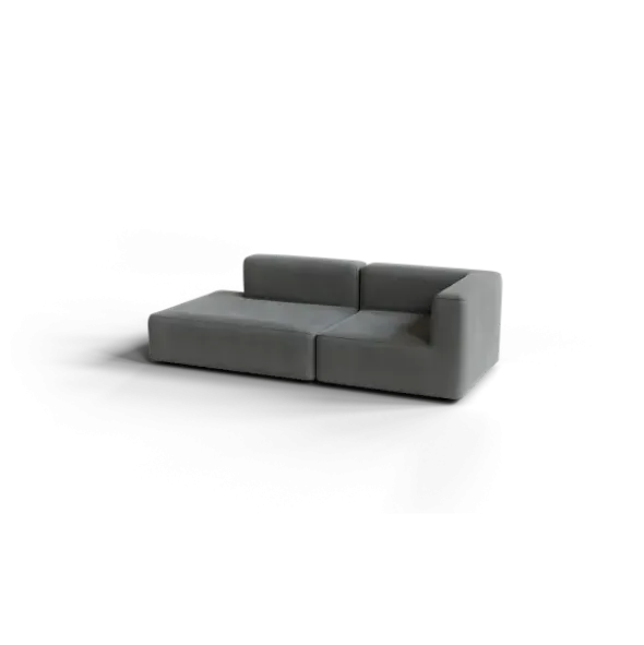 2-Sitzer Open End, links -TASI- Farbe Desert - Stoff: kvadrat Melange Nap