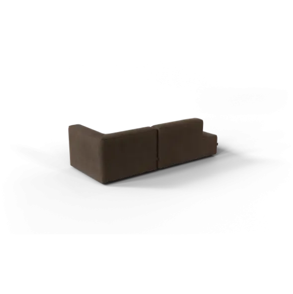 2-Sitzer Open End, links -TASI- Farbe Espresso - Stoff: kvadrat Moss