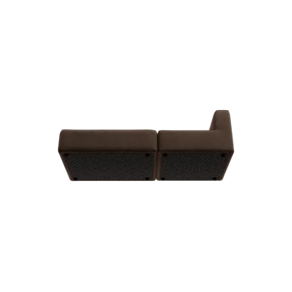 2-Sitzer Open End, links -TASI- Farbe Espresso - Stoff: kvadrat Moss