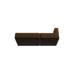 2-Sitzer Open End, links -TASI- Farbe Agave Green - Stoff: kvadrat Moss