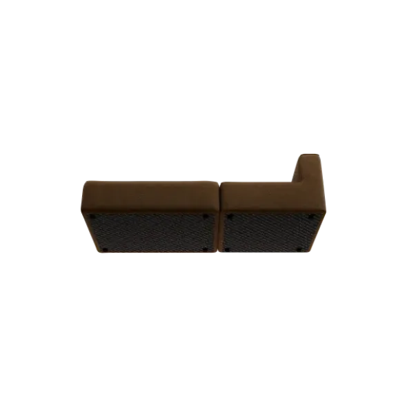 2-Sitzer Open End, links -TASI- Farbe Agave Green - Stoff: kvadrat Moss