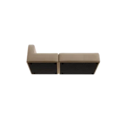 2-Sitzer Open End, rechts -TASI- Farbe Beige - Stoff: kvadrat Melange Nap