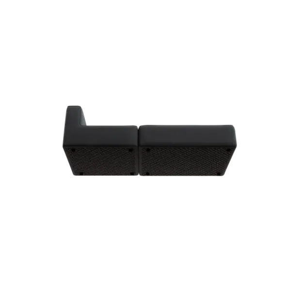 2-Sitzer Open End, rechts -TASI- Farbe Coal - Stoff: kvadrat Melange Nap