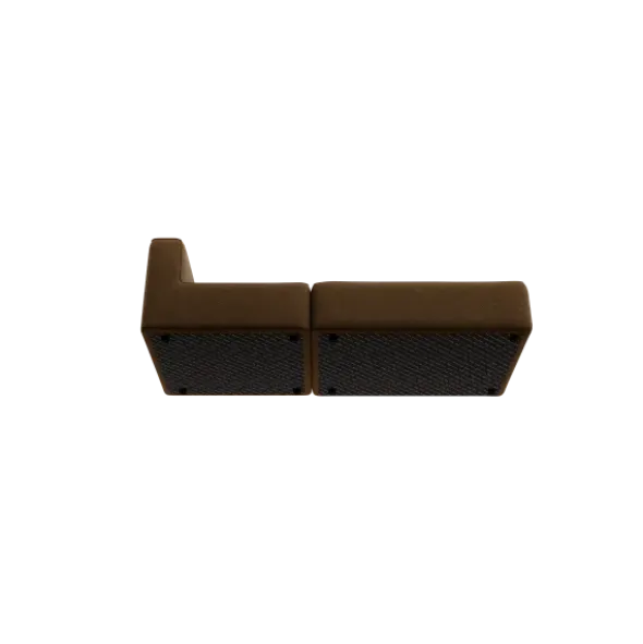 2-Sitzer Open End, rechts -TASI- Farbe Agave Green - Stoff: kvadrat Moss