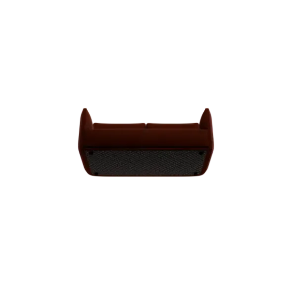 2-Sitzer Sofa -LUA- Farbe Brandy Brown - Stoff: Boucla
