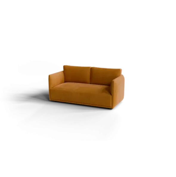 2-Sitzer Sofa -LUA- Farbe New Wheat - Stoff: kvadrat Moss
