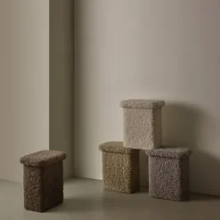 T-Hocker -TEDDY- Farbe Sharkskin