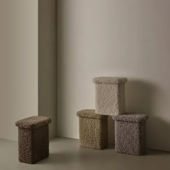 T-Hocker -TEDDY- Farbe Sharkskin