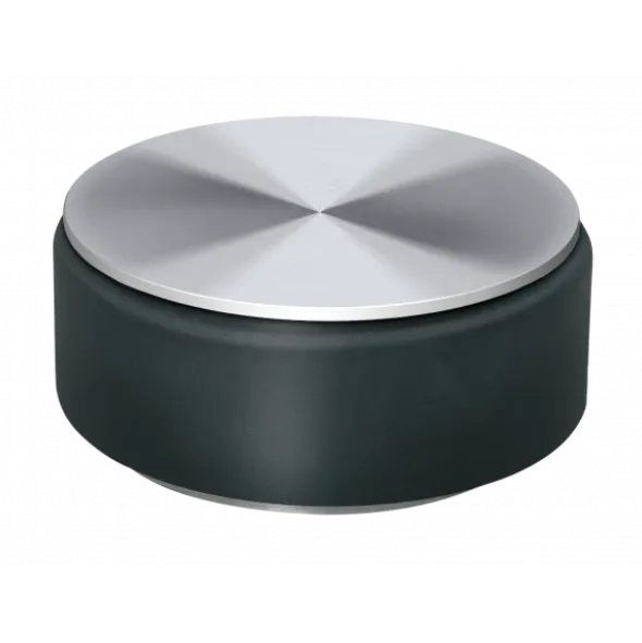 Türstopper -STOP- Farbe Edelstahl Matt - Gewicht 1 kg