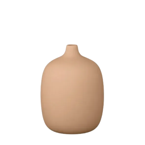 Vase -CEOLA- Farbe Amber Brown Höhe 19 cm