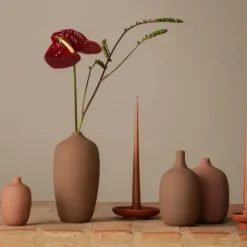 Vase -CEOLA- Farbe Indian Tan Höhe 25 cm