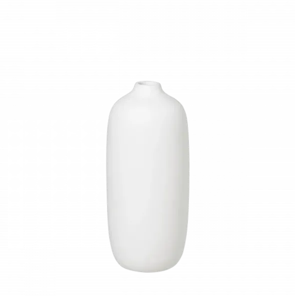Vase -CEOLA- Farbe White Höhe 18 cm