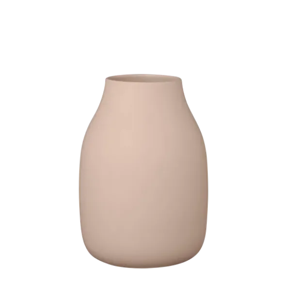 Vase -COLORA- Farbe Indian Tan, soft touch - Größe L