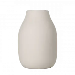 Vase -COLORA- Farbe Moonbeam, soft touch - Größe L