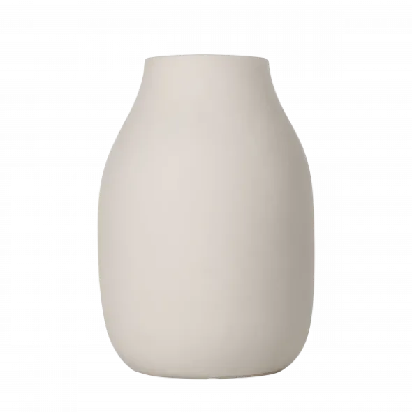 Vase -COLORA- Farbe Moonbeam, soft touch - Größe L