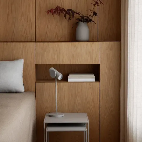 Vase -COLORA- Farbe Moonbeam, soft touch - Größe S