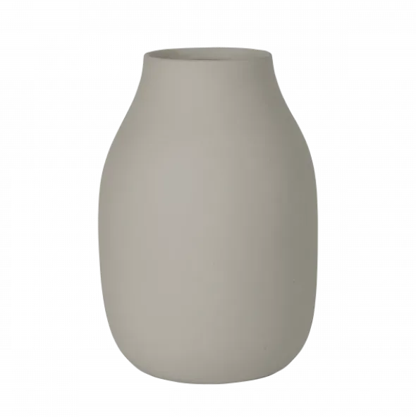 Vase -COLORA- Farbe Mourning Dove, soft touch - Größe S