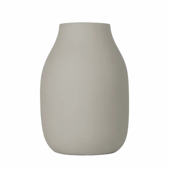 Vase -COLORA- Farbe Mourning Dove, soft touch - Größe S