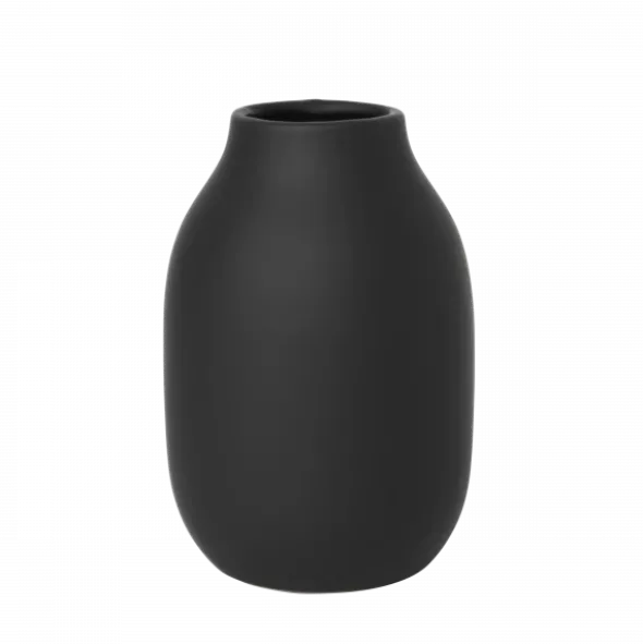 Vase -COLORA- Farbe Peat, soft touch - Größe S