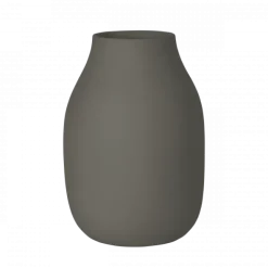Vase -COLORA- Farbe Steel Gray, soft touch - Größe L